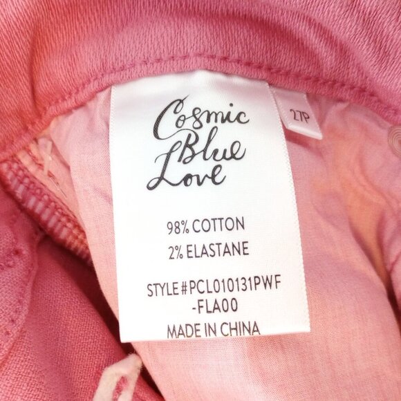 Cosmic Blue Love Adrianne Boyfriend Jean in Flamingo Pink - Picture 10 of 11